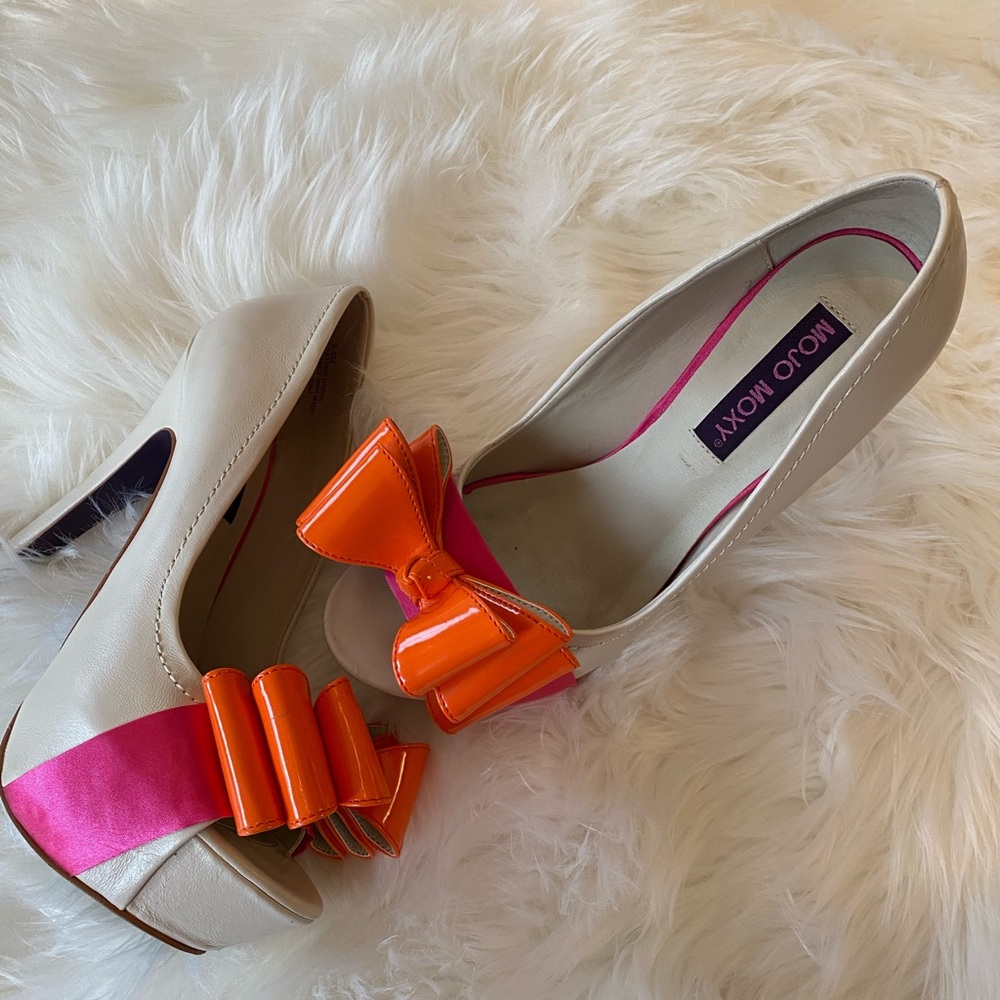 Mojo Moxy Pippa white leather pumps - Picture 7 of 7